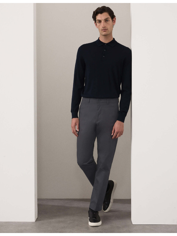 Marks & Spencer Супер леки chino панталони, нормална кройка Marks & Spencer сив
