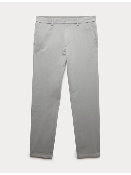 Marks & Spencer Памучни chino панталони тясна кройка The Ultimate Marks & Spencer сив