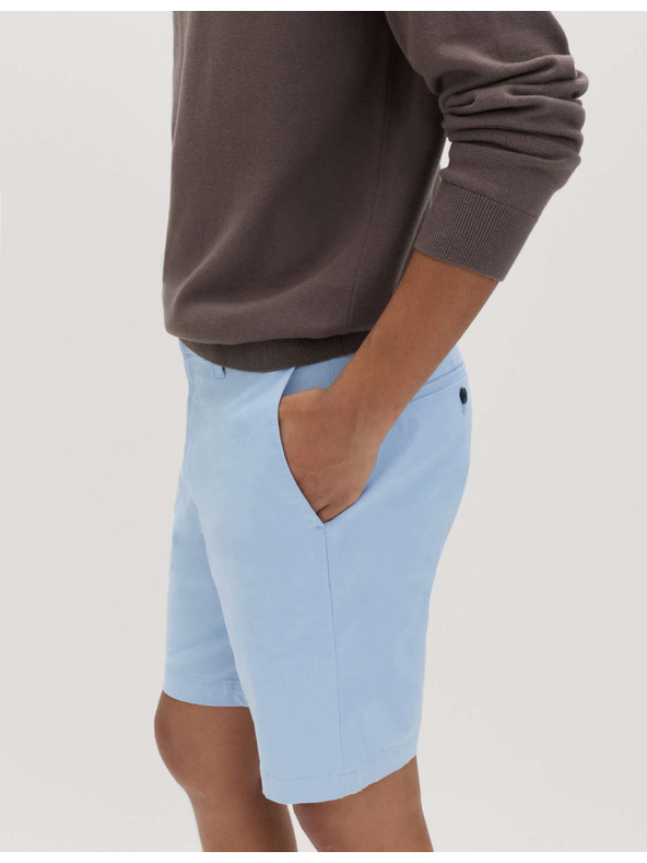 Marks & Spencer Еластични чино шорти нормален крой Marks & Spencer синьо