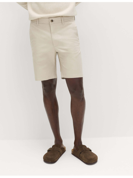 Marks & Spencer Еластични chino шорти, нормална кройка Marks & Spencer бежови