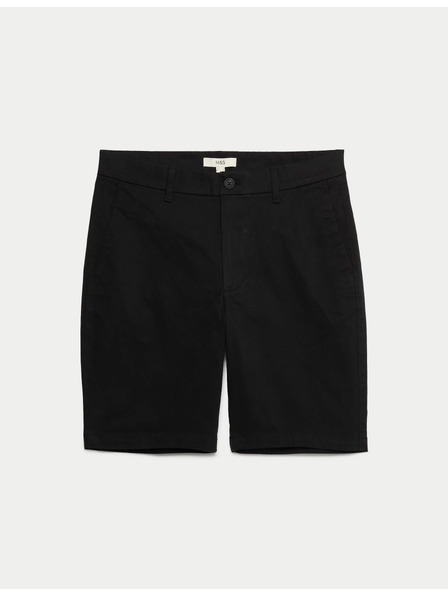 Marks & Spencer Еластични чино шорти нормален крой Marks & Spencer черно