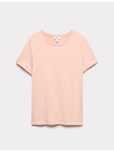 Marks & Spencer Тениска от чист памук Marks & Spencer оранжева