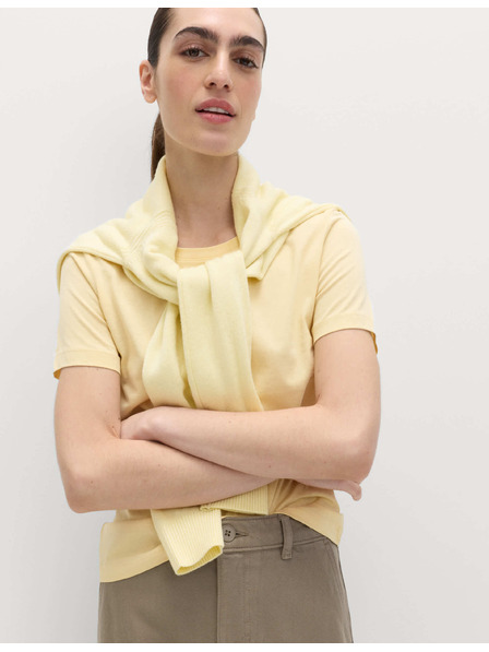 Marks & Spencer Тениска от чист памук Marks & Spencer жълта