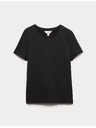 Marks & Spencer Тениска от чист памук Marks & Spencer черна