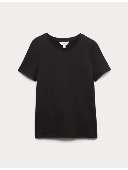 Marks & Spencer Тениска от чист памук Marks & Spencer черна