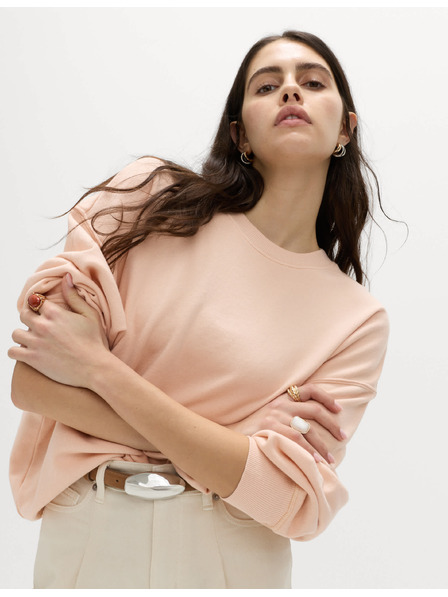 Marks & Spencer Батик суитшърт с висок процент памук Marks & Spencer оранжева