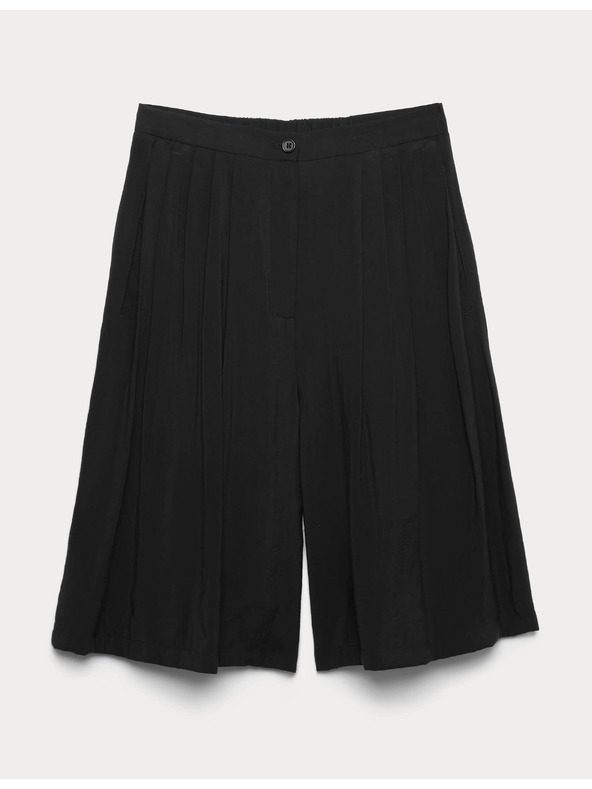 Marks & Spencer Дълги шорти със складки Marks & Spencer черно