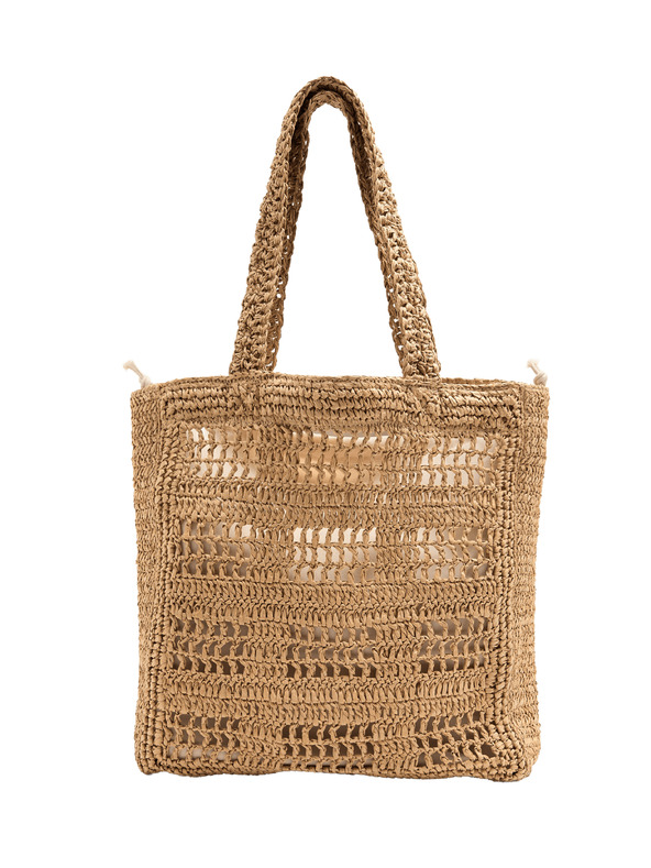 Marks & Spencer Сламена чанта с дръжки Marks & Spencer бежова