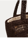 Marks & Spencer Сламена чанта с дръжки Marks & Spencer кафява