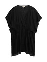 Marks & Spencer Мини рокля-кафтан от чист памук с декоративно вързване Marks & Spencer черна