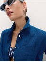 Marks & Spencer Риза от чист лен Marks & Spencer синя