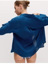 Marks & Spencer Риза от чист лен Marks & Spencer синя