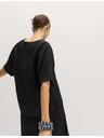 Marks & Spencer Топ Popover от чист лен с V деколте Marks & Spencer черна