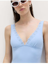Marks & Spencer Бански костюм с формиран лодков край Marks & Spencer синя