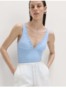 Marks & Spencer Бански костюм с формиран лодков край Marks & Spencer синя
