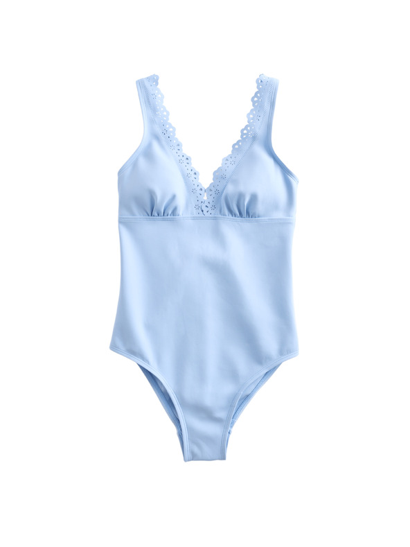Marks & Spencer Бански костюм с формиран лодков край Marks & Spencer синя