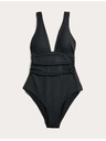 Marks & Spencer Бански костюм с дълбок деколте и формиращ стомах Marks & Spencer черна