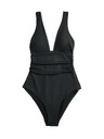 Marks & Spencer Бански костюм с дълбок деколте и формиращ стомах Marks & Spencer черна