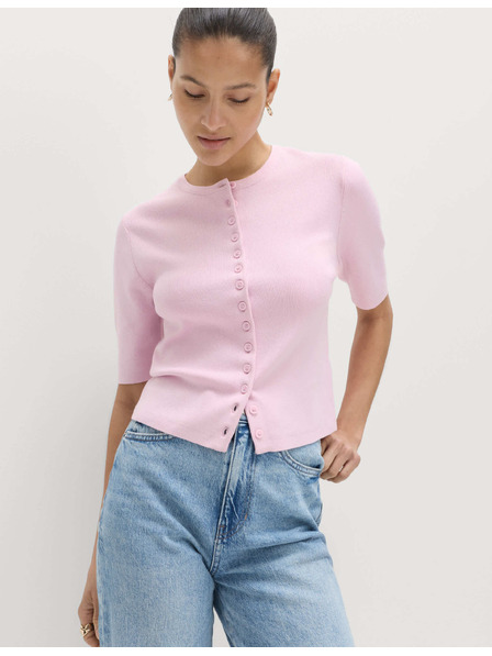 Marks & Spencer Съкратен кардиган с V-образен разрез Marks & Spencer розова