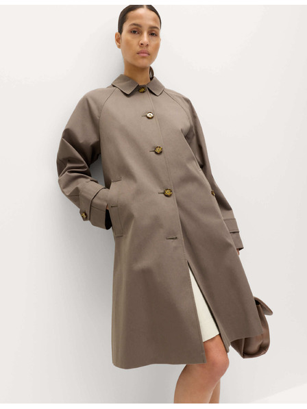 Marks & Spencer Палто с мотив коли, от чист памук Marks & Spencer кафява