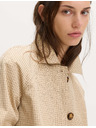 Marks & Spencer Къса куртка от материал Gingham с копчета Marks & Spencer кремава