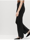 Marks & Spencer Свободни панталони с прямо кроене от ленена смес Marks & Spencer черни
