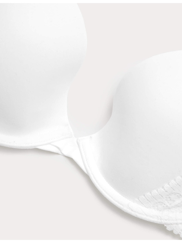 Marks & Spencer Гладък деколте сутиен Body Soft™ с банели, размер A–E Marks & Spencer бял
