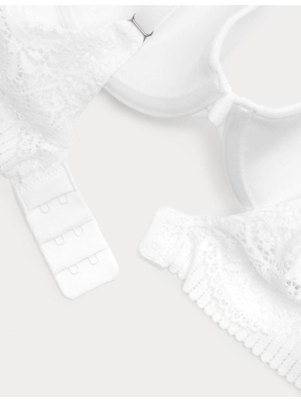 Marks & Spencer Гладък деколте сутиен Body Soft™ с банели, размер A–E Marks & Spencer бял