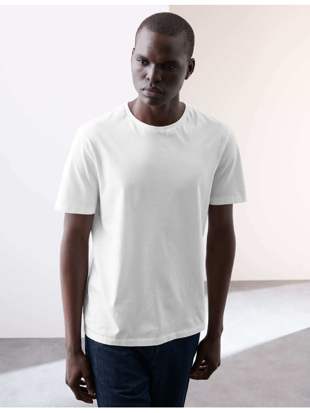 Marks & Spencer Тениска от чист Supima® памук, 3 бр. Marks & Spencer бяла