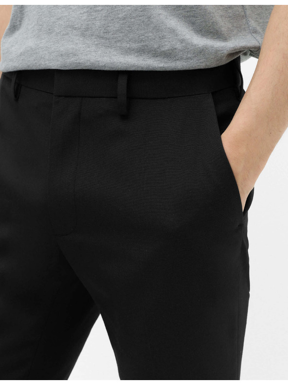 Marks & Spencer Тесни панталони с една гънка Marks & Spencer черен