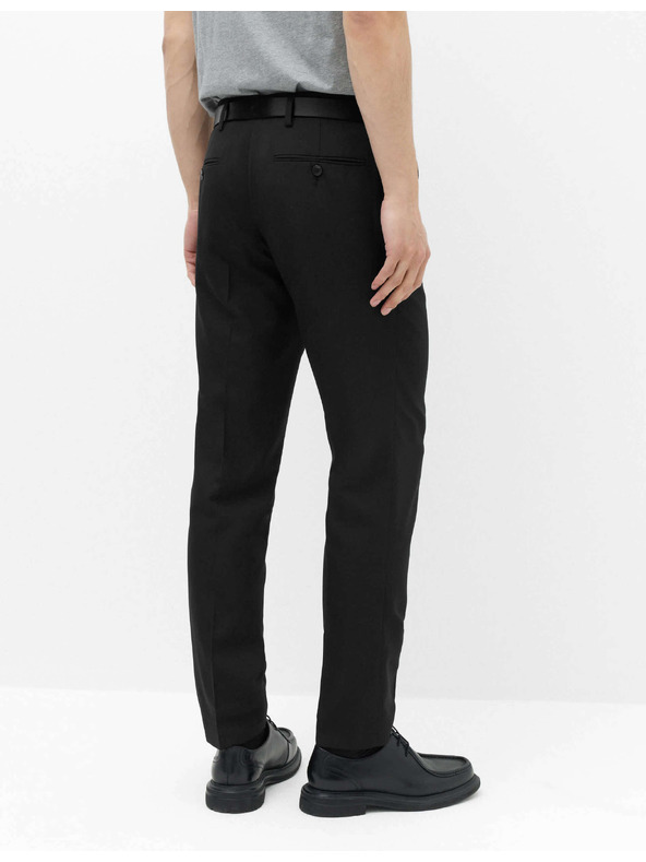 Marks & Spencer Тесни панталони с една гънка Marks & Spencer черен