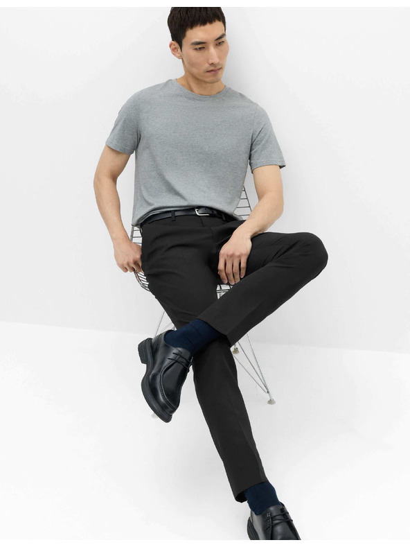 Marks & Spencer Тесни панталони с една гънка Marks & Spencer черен