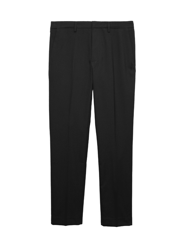 Marks & Spencer Тесни панталони с една гънка Marks & Spencer черен