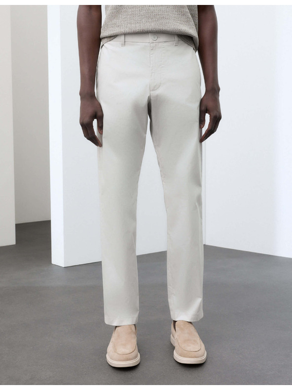 Marks & Spencer Супер леки chino панталони, нормална кройка Marks & Spencer сив