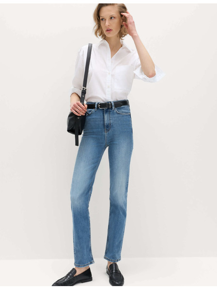 Marks & Spencer Дънки Sienna Supersoft с висока талия Marks & Spencer тъмносини