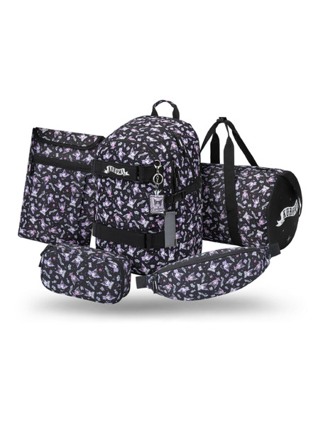 BAAGL  BAAGL КОМПЛЕКТ 5 Skate Kuromi Black: раница, пенал, спортна чанта, чанта през рамо, калъф за лаптоп GRS
