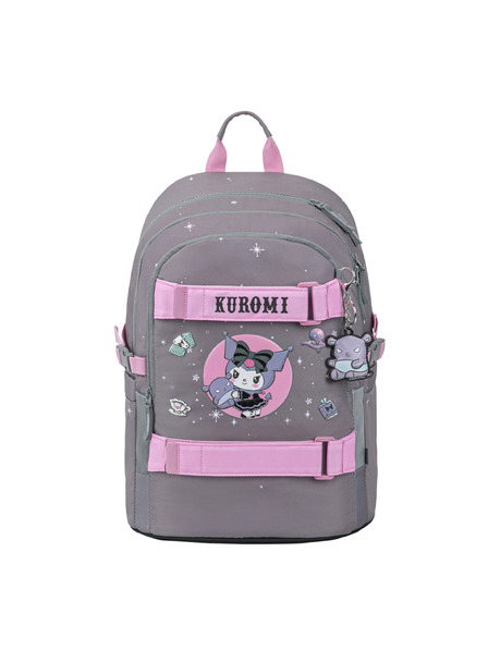 BAAGL  BAAGL КОМПЛЕКТ 5 Skate Kuromi Grey: раница, пенал, спортна чанта, чанта през рамо, калъф за лаптоп GRS