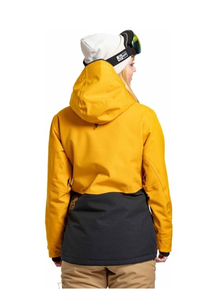 Meatfly Дамско яке за сноуборд и ски Meatfly Gaia Sunflower / Black