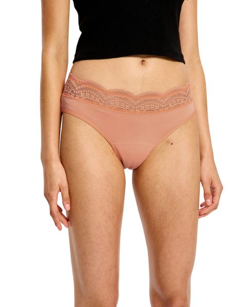Modibodi Менструални бикини Modibodi Sensual Hi Waist Light Cameo Peach