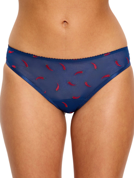 Modibodi Менструални слип Modibodi lntimates V Day Cheeky Brief Light Navy Chilli