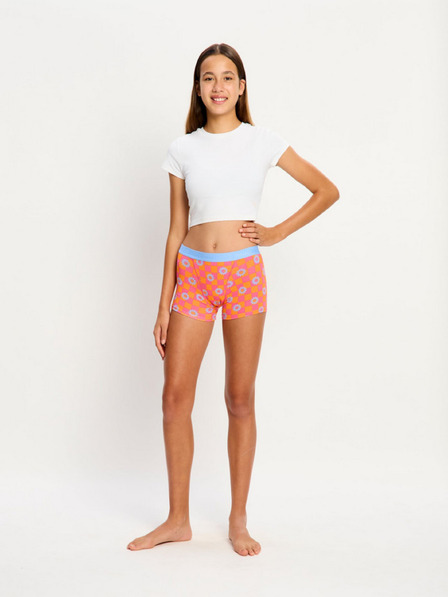 Modibodi Детски менструални бикини Modibodi Teen Hipster Boyshort Moderate Flower Checkerboard