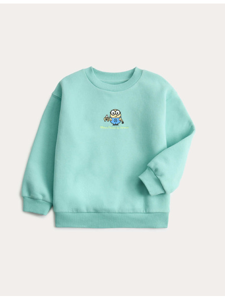Marks & Spencer Суитшърт с графика Minions™ с висок процент памук (2–8 години) Marks & Spencer зелена