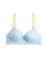 Marks & Spencer Дантелена декултета поддържаща лифчета Ida без костици (A-E) Marks & Spencer синя
