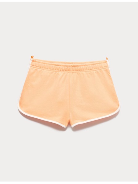 Marks & Spencer Спортни шорти с висок процент памук (6–16 години) Marks & Spencer оранжева