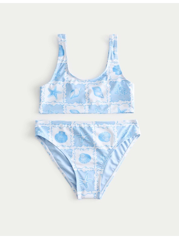 Marks & Spencer 2-делни бикини с отпечатък раковини (6–16 години) Marks & Spencer синя