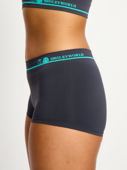 Modibodi Дамски бикини Modibodi Smileyworld Seamless Boyshort Moisture Wicking Steel
