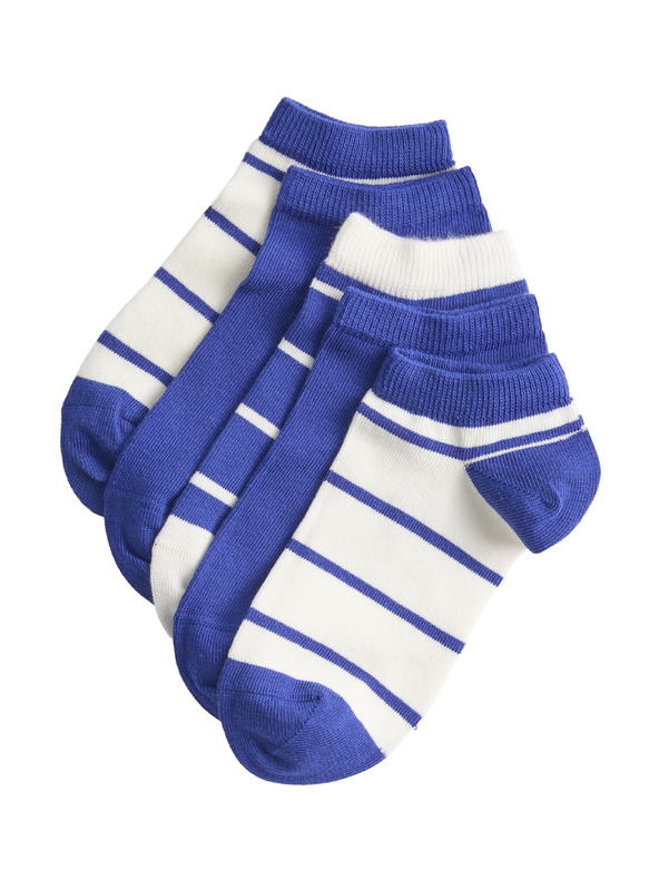 Marks & Spencer Райрани къси чорапи Trainer Liners™, комплект 5 чифта (6 малко – 7 голямо) Marks & Spencer синьо
