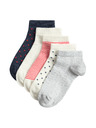 Marks & Spencer Райрани къси чорапи Trainer Liners™ с високо съдържание на памук, комплект 5 чифта Marks & Spencer синьо