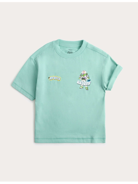 Marks & Spencer Тениска Toy Story™ от чист памук (2–8 години) Marks & Spencer зелена