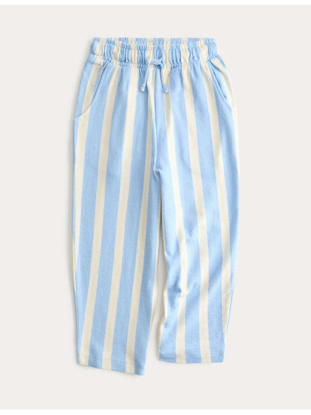 Marks & Spencer Раирани панталони от чист памук (2–10 години) Marks & Spencer синя
